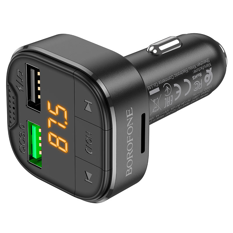 Borofone In-car charger & FM transmitter BC43 Flash Borofone In-car charger & FM transmitter BC43 Flash
